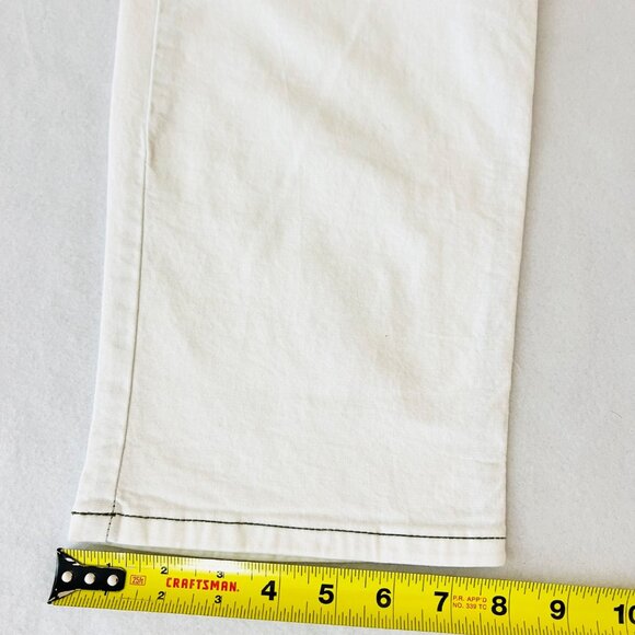 Torrid Denim Women Chalk White Pants Plus Size 20R Contrast Stitch Stretch NWOT - Picture 10 of 10